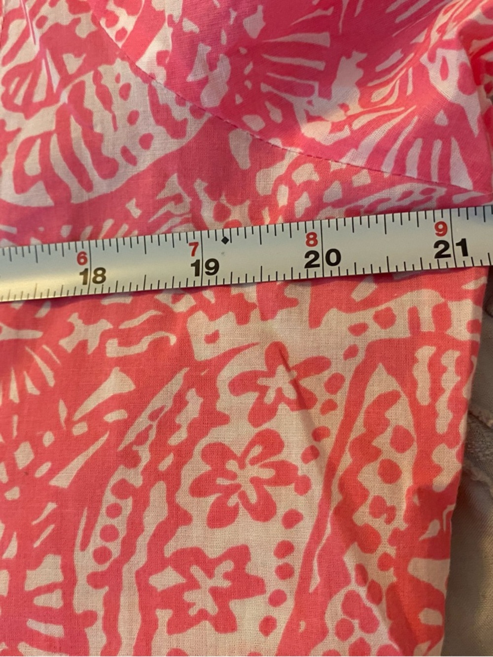 Lilly Pulitzer Patterned Pink Coral tunic size Large Excellent Condition - Picture 7 of 7